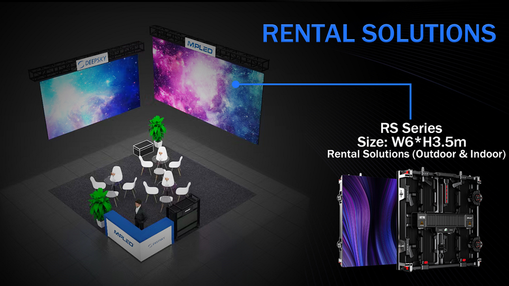 IC24 RS rental stage led wall screen display